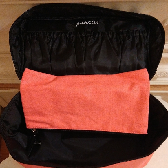 Victoria's Secret Pink and Black Striped Bag - Picture 3 of 7